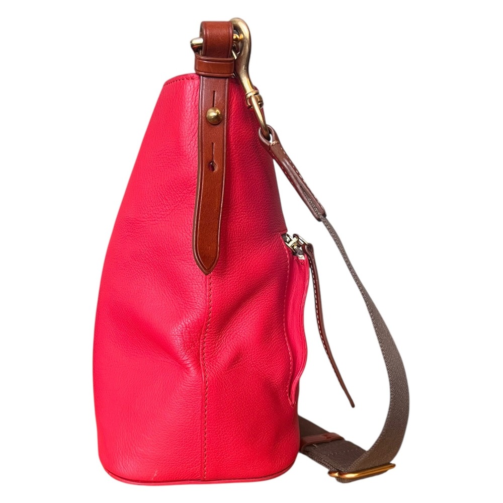 Dooney & Bourke Pebble Grain Small Kiley Crossbody Red Leather Bag‎ - Picture 4 of 16